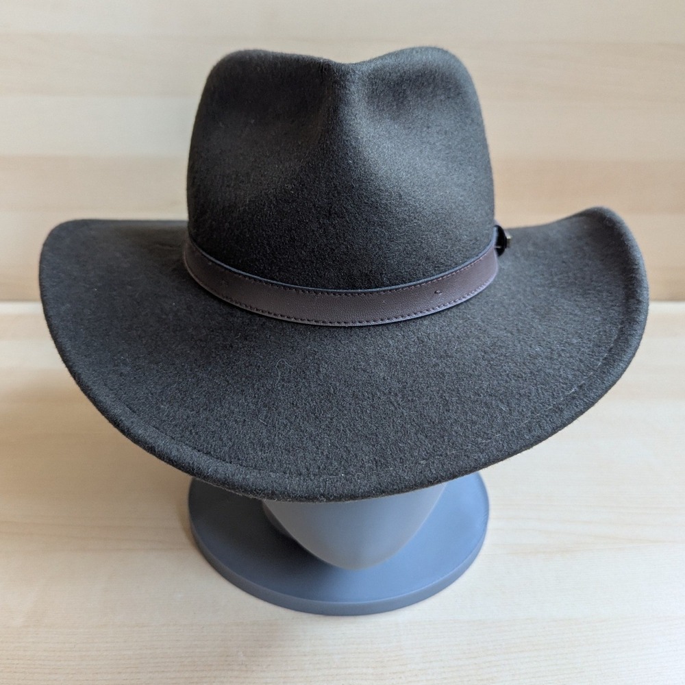 Pendleton Mens Brown 100% Wool Outback Western Cowboy Hat Small AB196-71018